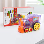 Domino Train Toys Baby Toys Car Puzzle Automatic Release Licensing Electric Building Blocks Train Toy - Cindi Book