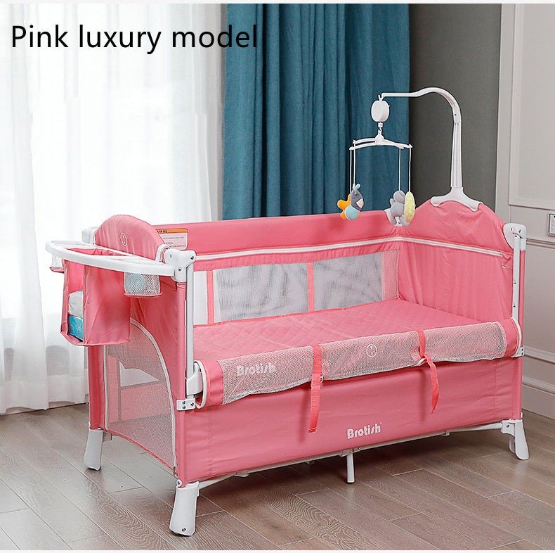 Multifunctional Baby Cot Splicing Large Bed Movable - Cindi Book