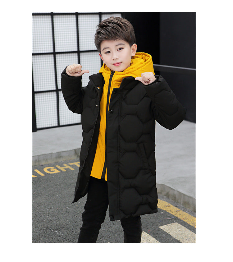 Winter New Boy's Quilted Cotton Coat Warm - Cindi Book