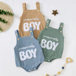 Male And Female Baby Corduroy Suspender Towel Embroidery - Cindi Book