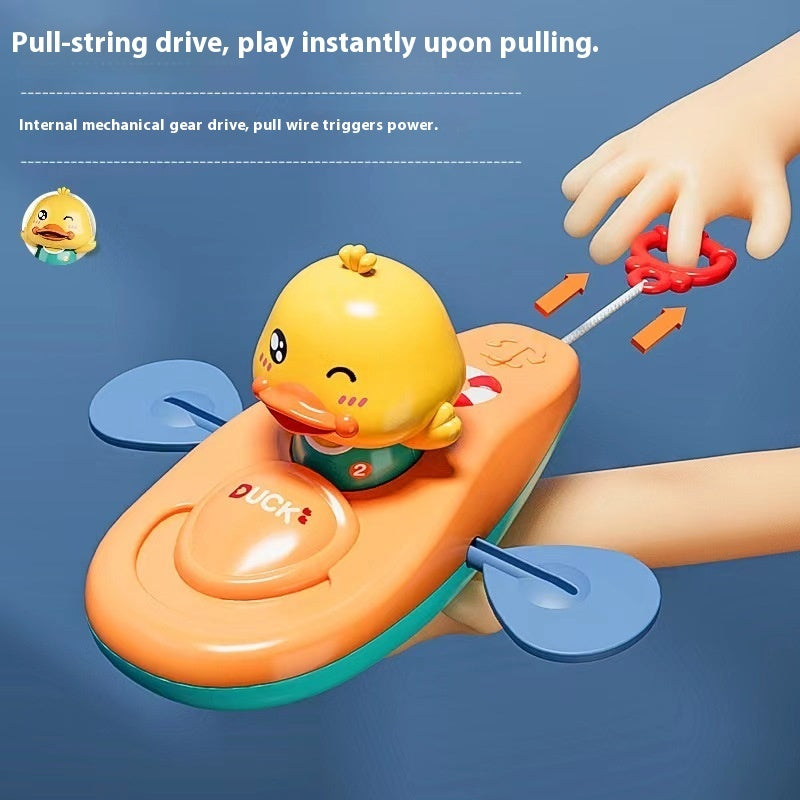 Baby Yellow Duck Playing In The Water Toy Kayaking - Cindi Book
