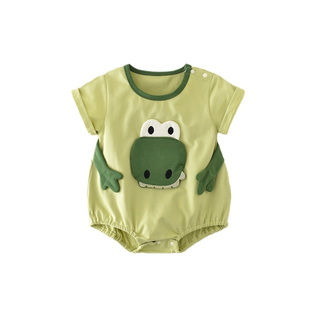 Cartoon Dinosaur Full Moon Jumpsuit For Infants And Young Children Going Out - Cindi Book