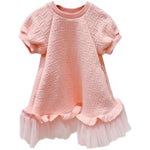 Mesh Short Sleeve Dress Princess Dress - Cindi Book