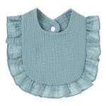 Ruffled Cotton Gauze Lace Bib Saliva Pocket - Cindi Book