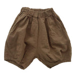 Children's Solid Color Cotton Linen Pants - Cindi Book