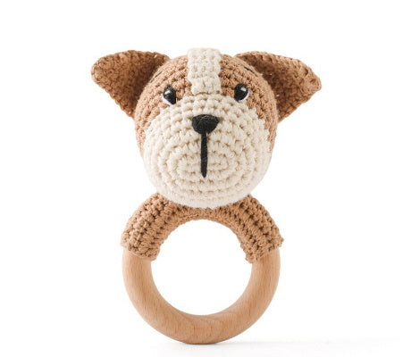 Baby Rattle Hand Woven Cartoon Animal Bracelet Newborn Soothing Doll - Cindi Book