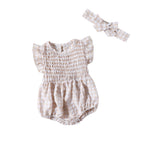 Baby Girl Solid Color Baby Sleeveless Triangle Rompers Romper - Cindi Book