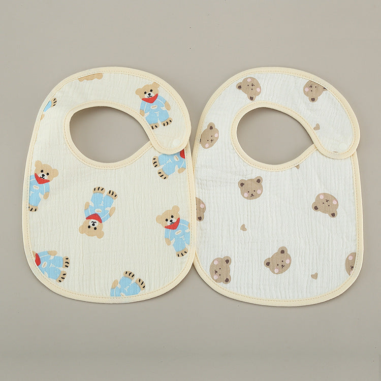 Thin Kids' Bib Pure Cotton Waterproof Gauze Saliva Towel - Cindi Book