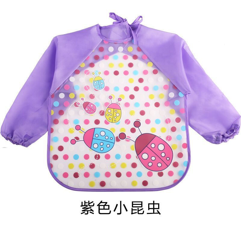 Children's Gown Long Sleeve Kids Waterproof Meal Baby Apron Painting Clothes Bib Protective Clothing - Cindi Book