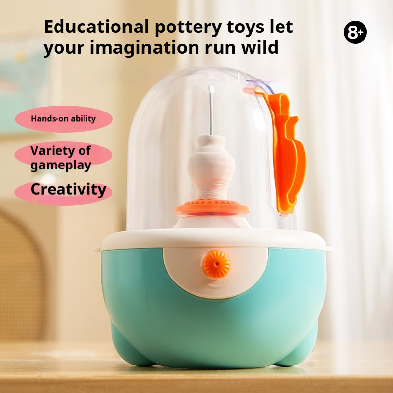 Children's Potter's Wheel Electric Clay Turntable Handmade DIY Toy