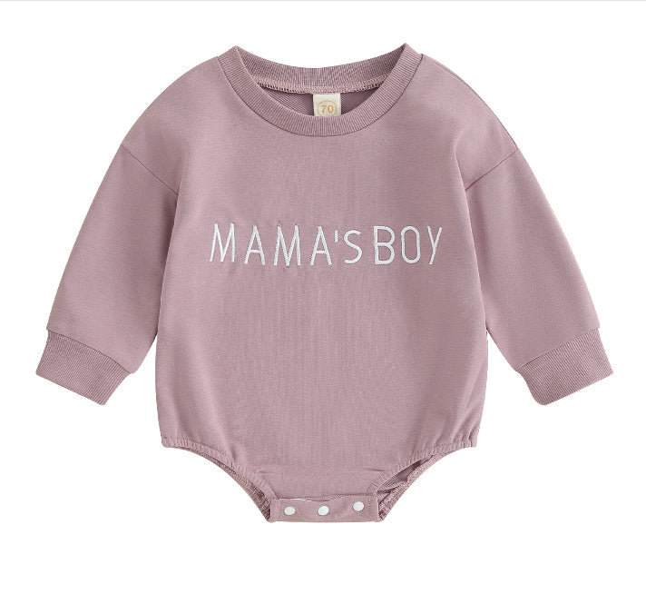 Baby Jumpsuit Winter Romper Letter Print Baby Bodysuit - Cindi Book