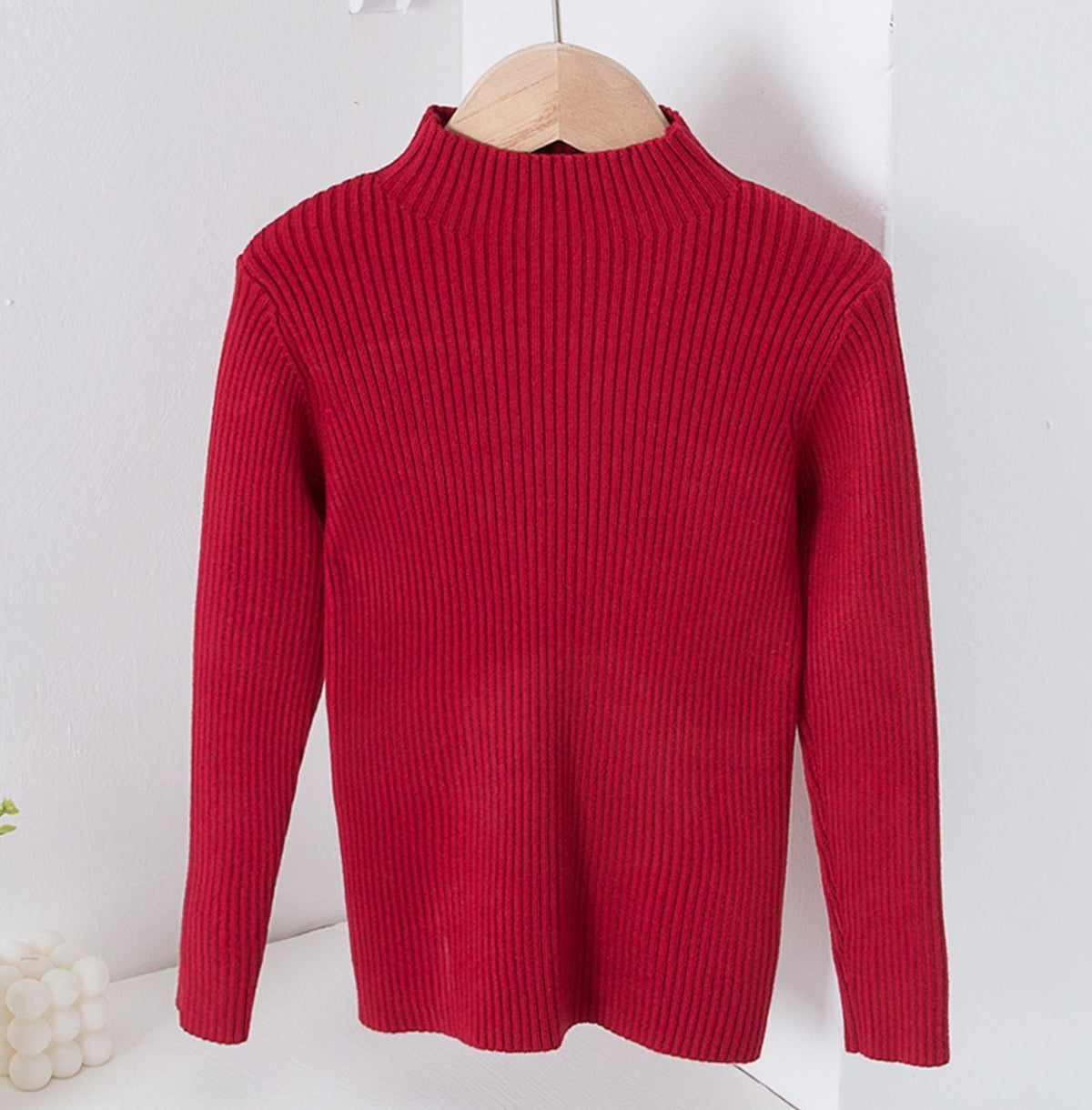 Children's Mock Neck Sweater Knitwear Top - Cindi Book