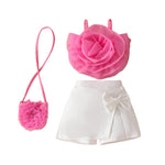 Girl's 3D Flower Pulling Strap Set - Cindi Book