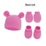 Newborn Hat Mittens And Socks Set With Rubber-soled Shoes - Cindi Book