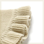 Knitted Baby Blankets Newborn Swaddle Wrap Ruffle - Cindi Book