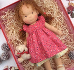 Handmade Plush Doll Golden Curly Girl Finished Product - Cindi Book