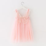 Children's Mesh Dress Sling Birthday Dress Pettiskirt Three-dimensional Angel Wings Fairy Fashionable Skirt - Cindi Book