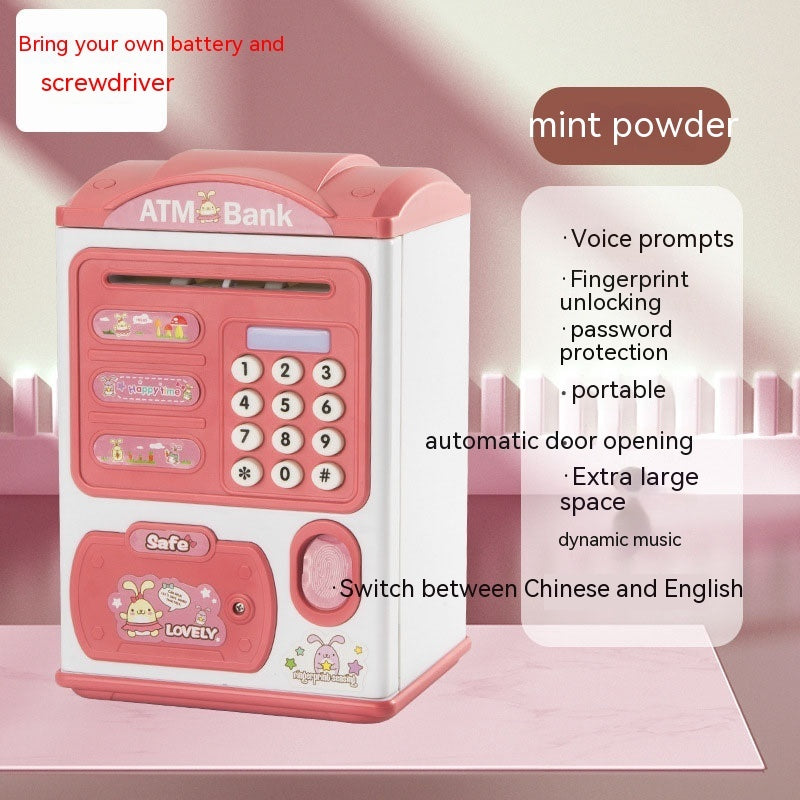 Children's Savings Bank Electric Sound And Light Fun Intelligent Automatic Money Changer - Cindi Book