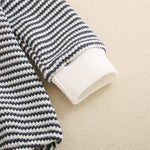 Baby Boys And Girls Long Sleeve Multi-color Stripe Pattern Triangle Jumpsuit - Cindi Book