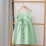 Children's Cotton And Linen Dress, Sleeveless Summer Style - Cindi Book