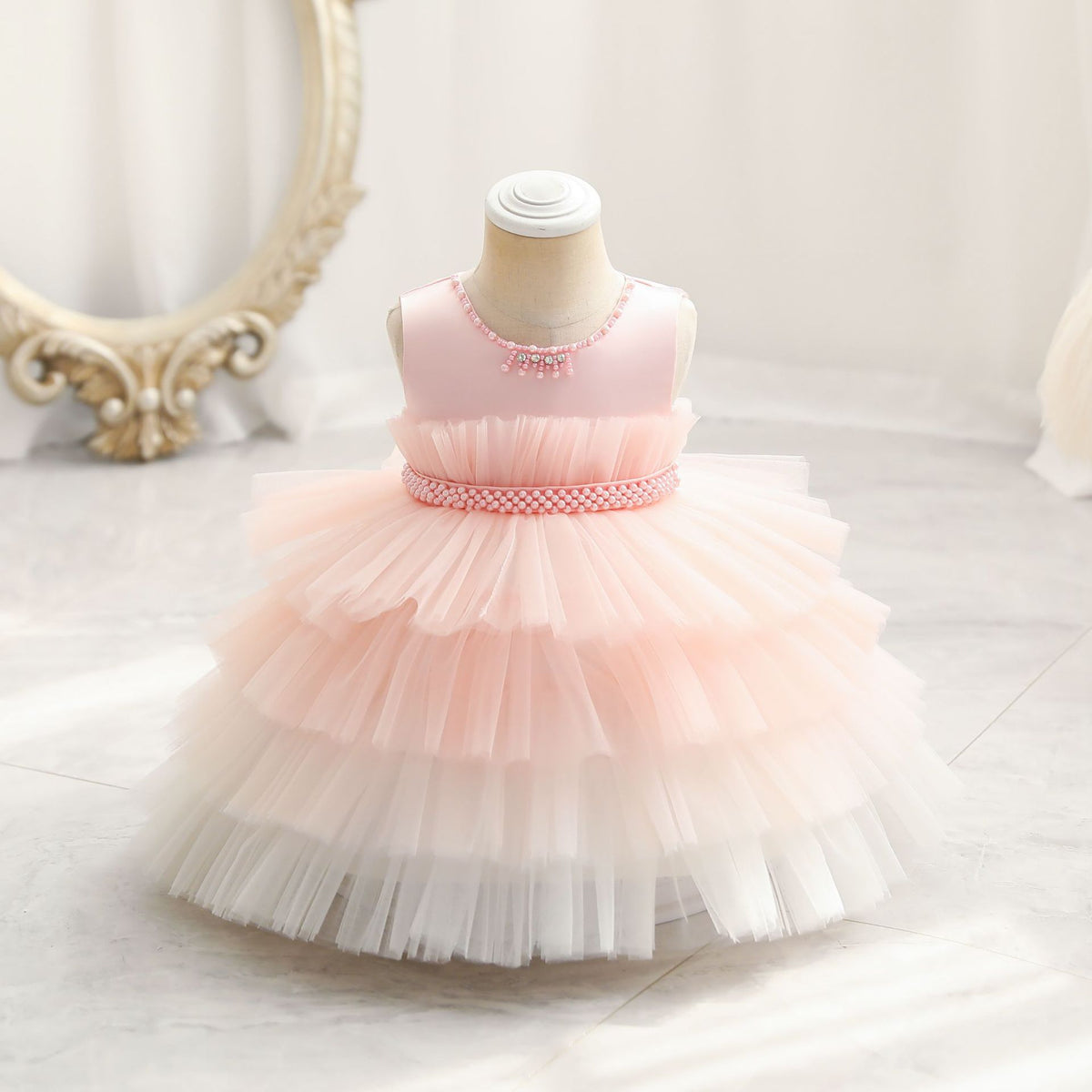 Children's Dress Color Matching Princess Dress Birthday Banquet Skirt - Cindi Book