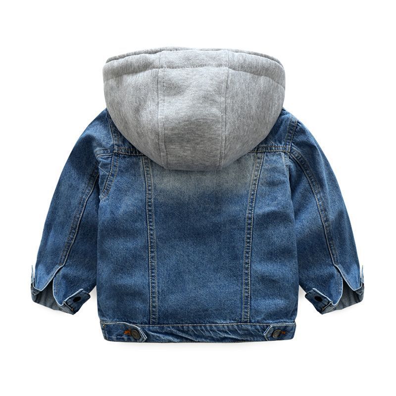 Boys and Children Washed Soft Denim Jacket