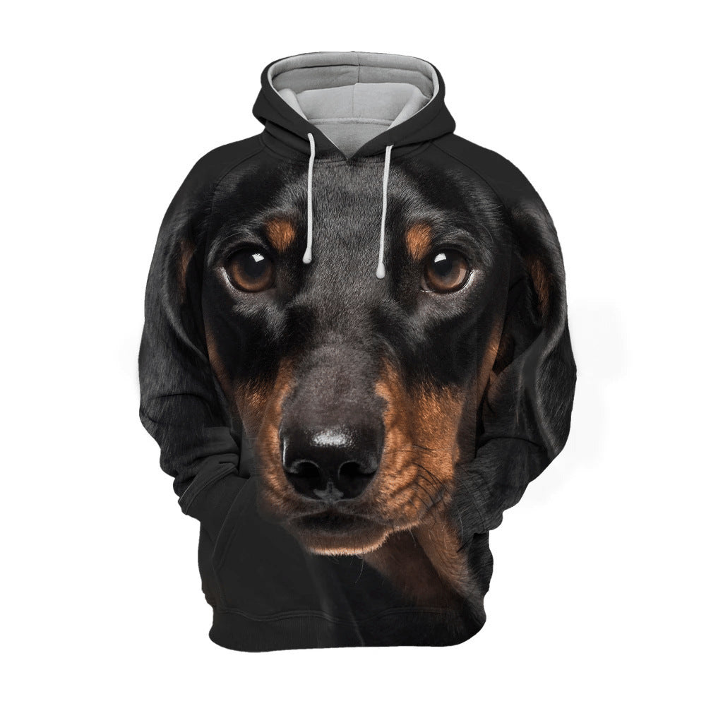 Animal Dog Print Hoodie Winter Hoodie Man's Sportswear - Cindi Book