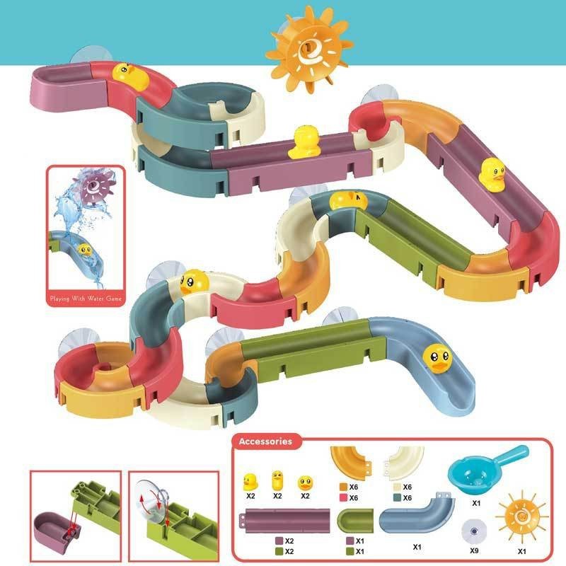 Assembling Track Ball Shower Shower Water Toy - Cindi Book