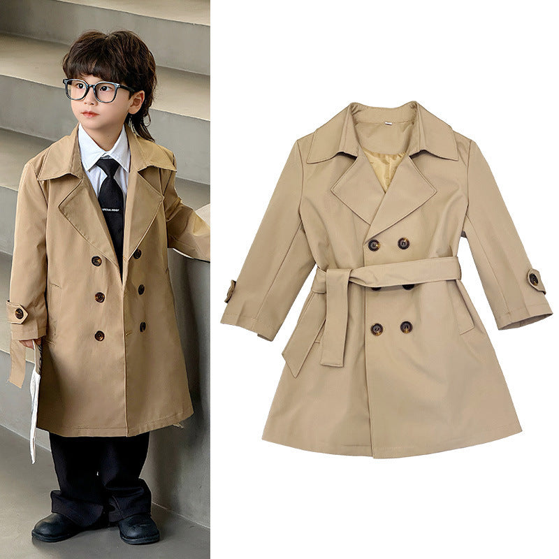 Children's Long British Coat Trendy Cool - Cindi Book