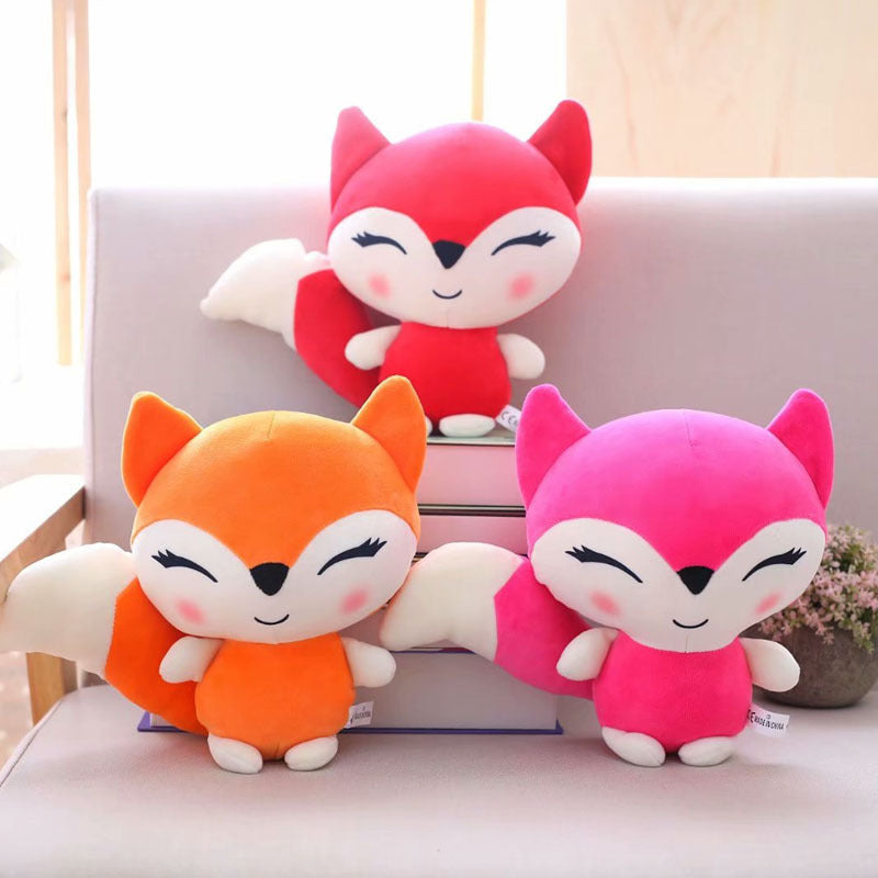 Cartoon Little Fox Doll Plush Toy Soft Ragdoll Cute Children's Doll Give Girl Birthday Gift - Cindi Book