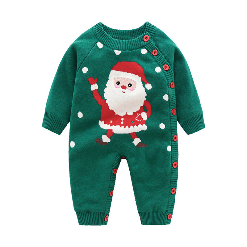 Newborn Baby Clothes Baby Crawling Clothes Thickening Out Baby Harness - Cindi Book