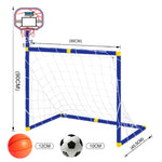 Folding Mini Football Soccer Ball Goal Post Net - Cindi Book