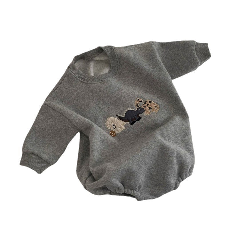 Ins Infant Toddler Korean Style Winter Clothes Jumpsuit - Cindi Book