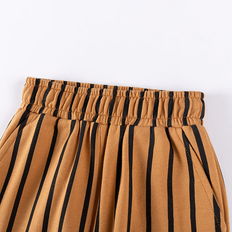 Autumn Male Cartoon Striped Children Suit - Cindi Book