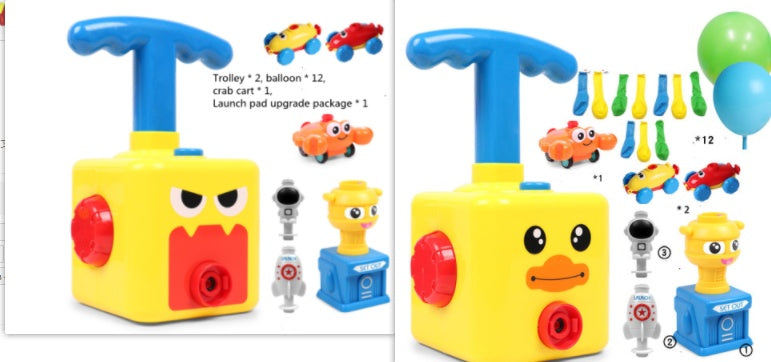 Power Balloon Launch Tower Toy Puzzle  Education Inertia Air Power Balloon Car Science Experimen Toy For Children Gift - Cindi Book