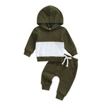 Boys Patchwork Hoodie Suit Fashion Casual - Cindi Book