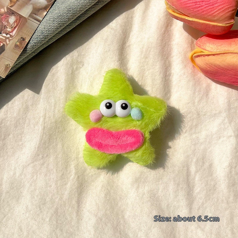 Girly Heart Plush Duckbill Clip - Cindi Book