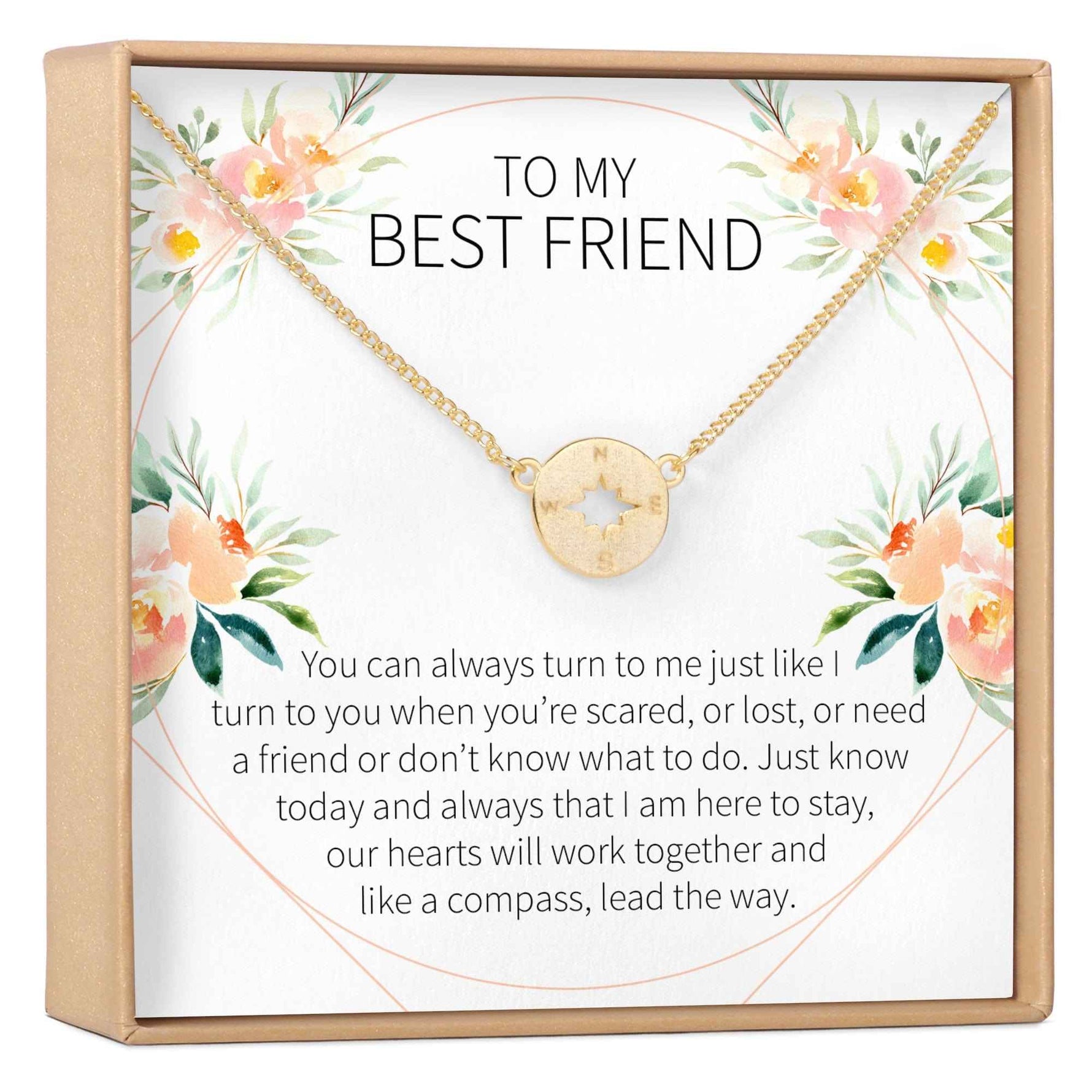 Best Friend Compass Necklace