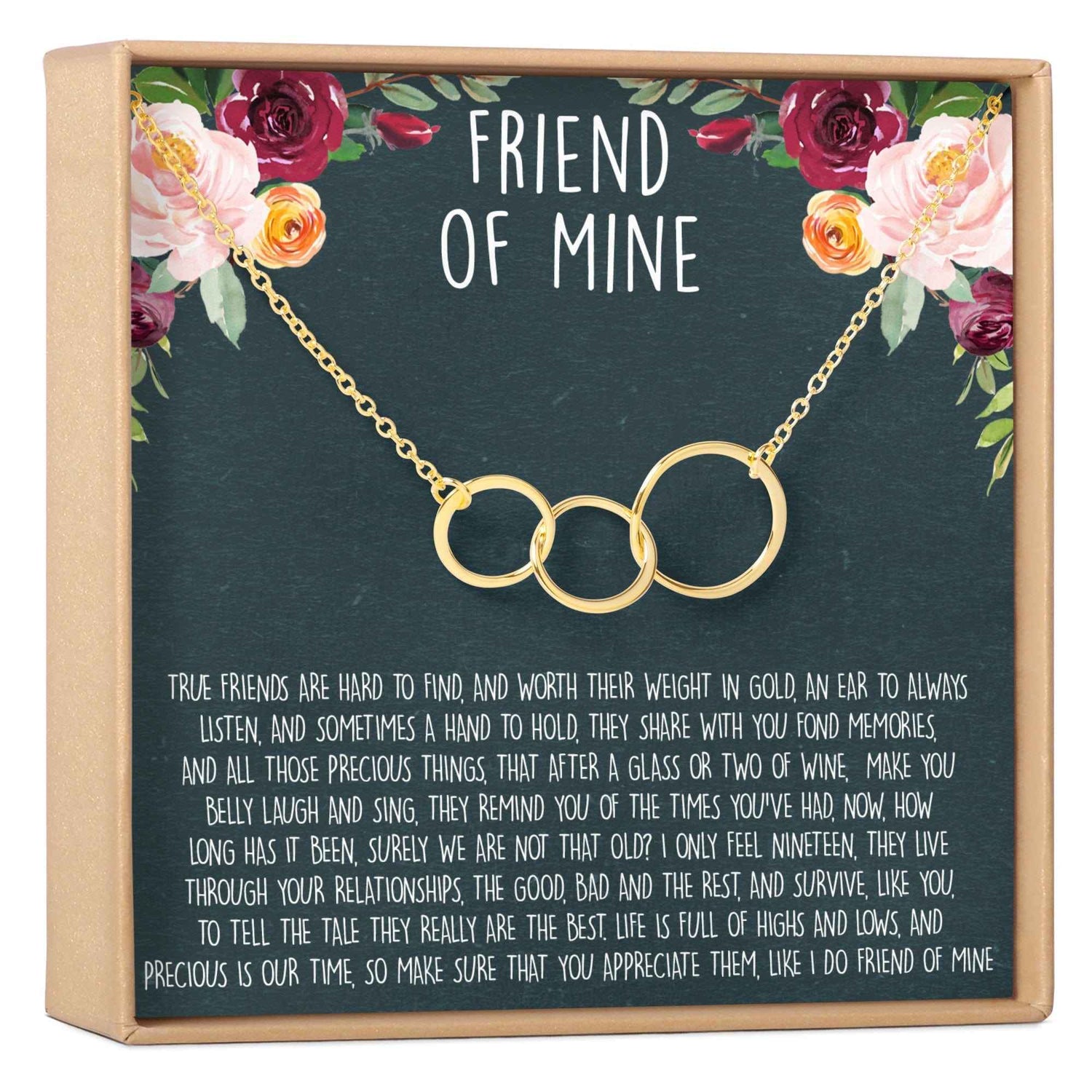 Best Friends Triple Circles Necklace