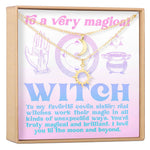 Best Witches Sun and Moon Pendants Necklace Set