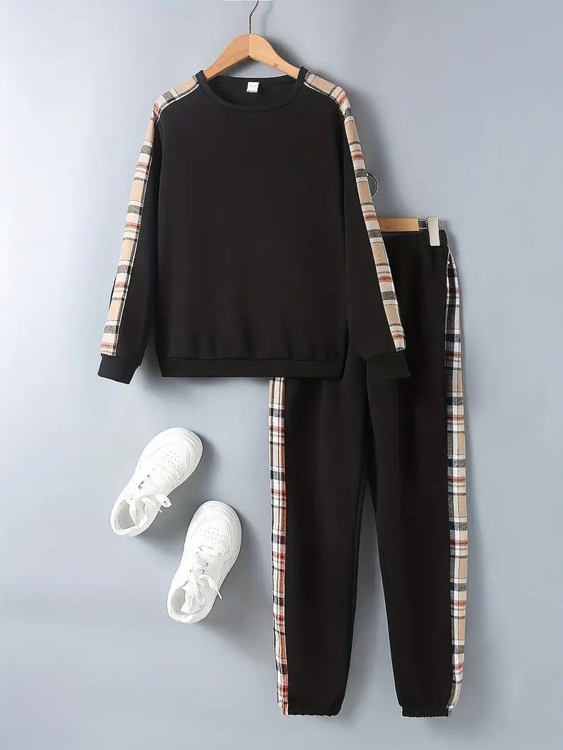 Design Sense Multicolor Hoodie Pants Two-piece Set - Cindi Book