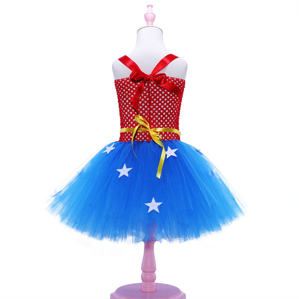 Mesh Tutu Skirt Children's Dance Performance Costume - Cindi Book