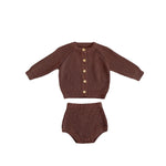 Baby Cotton Yarn Bulky Underpants Cardigan Coat Two-piece Suit - Cindi Book
