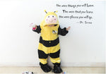 Children's Cute Cartoon Animal Bee One-piece Pajamas Flannel Performance Wear - Cindi Book