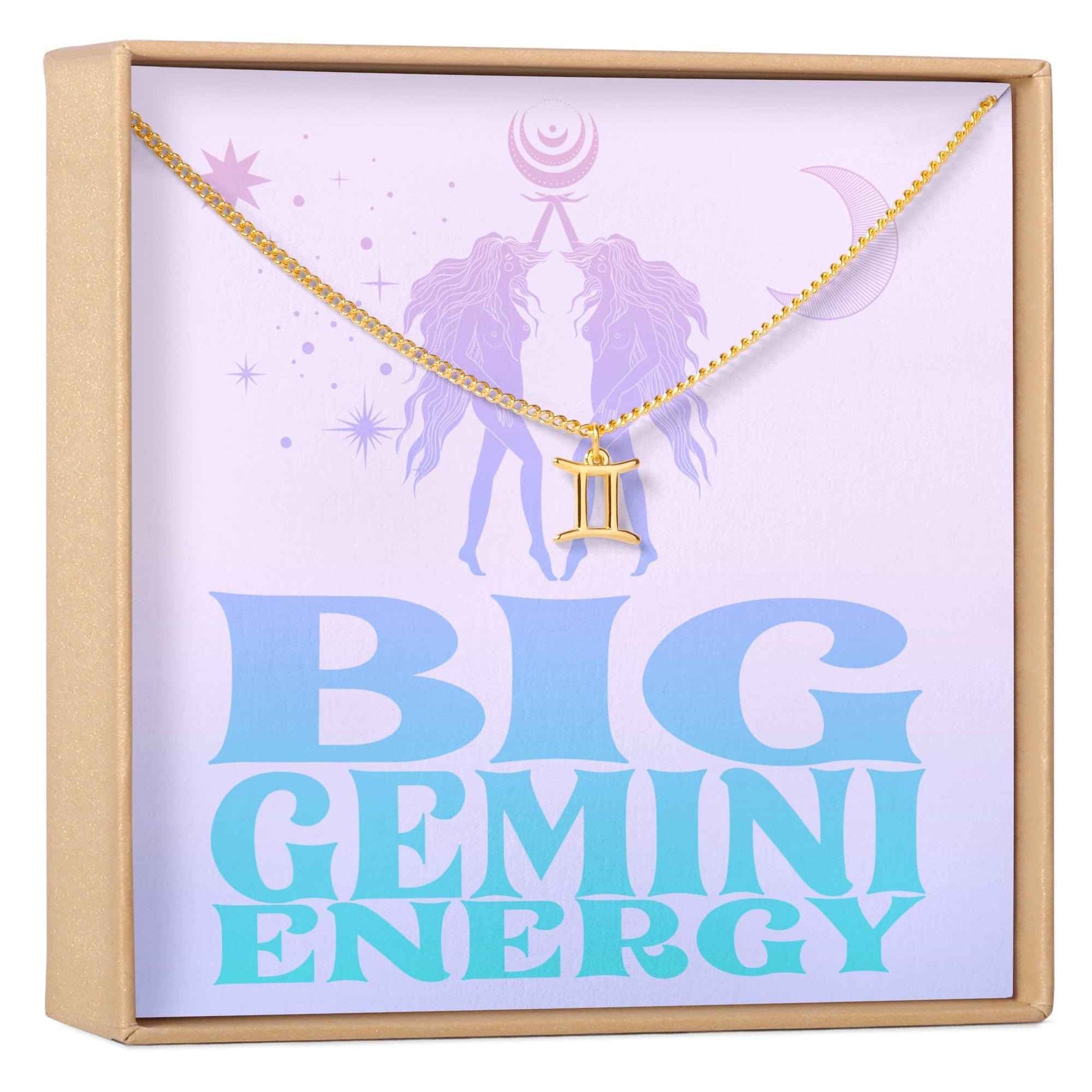 Big Gemini Energy Zodiac Necklace