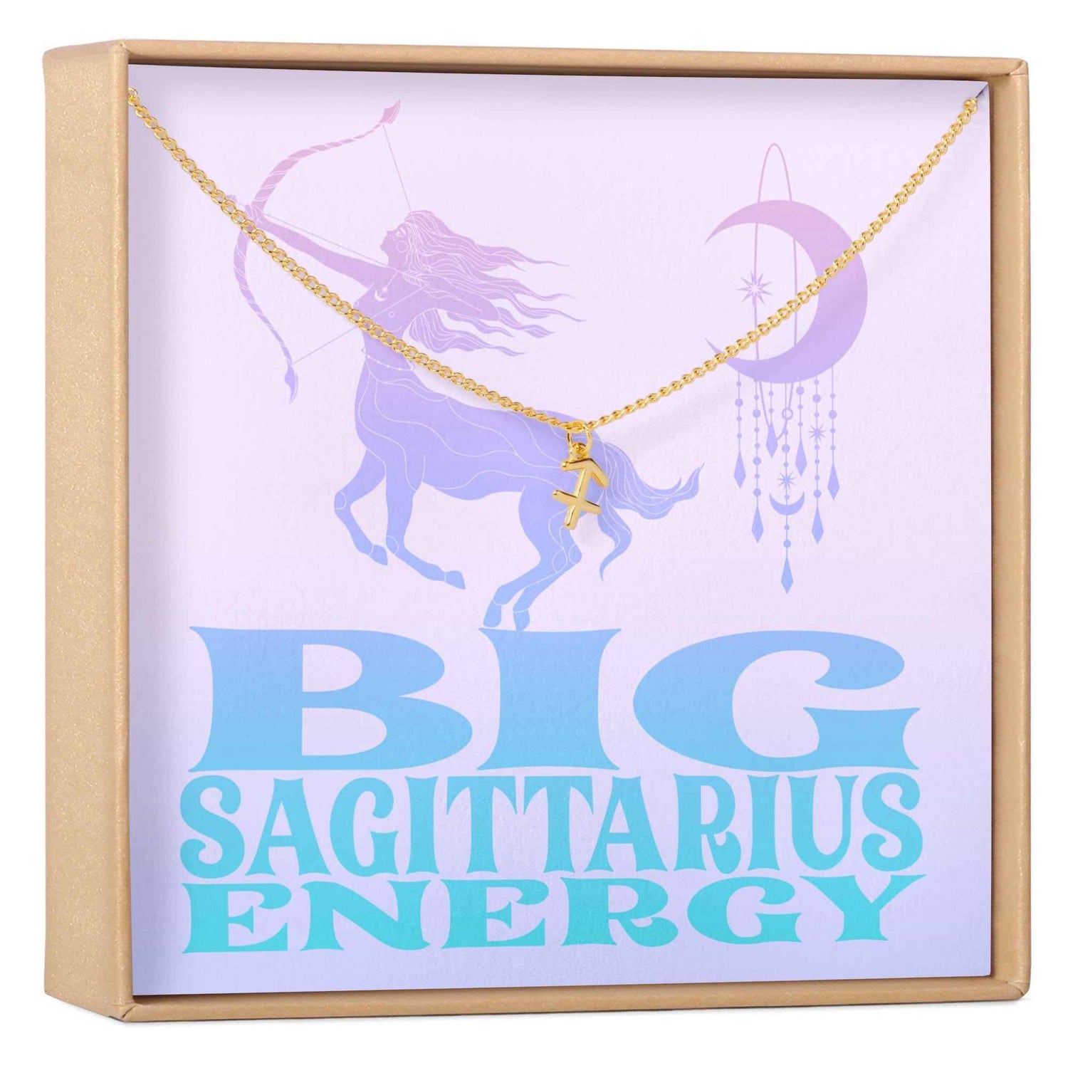 Big Sagittarius Energy Zodiac Necklace