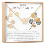 Bonus Mom Compass Pendant Necklace