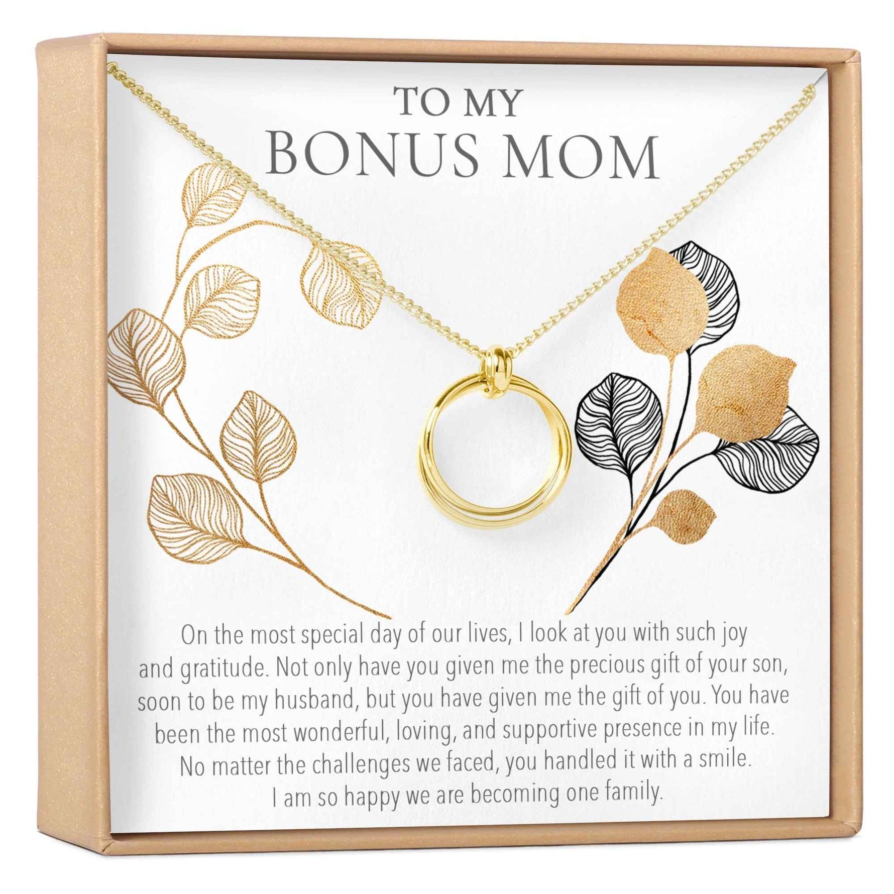 Bonus Mom Linked Circles Necklace