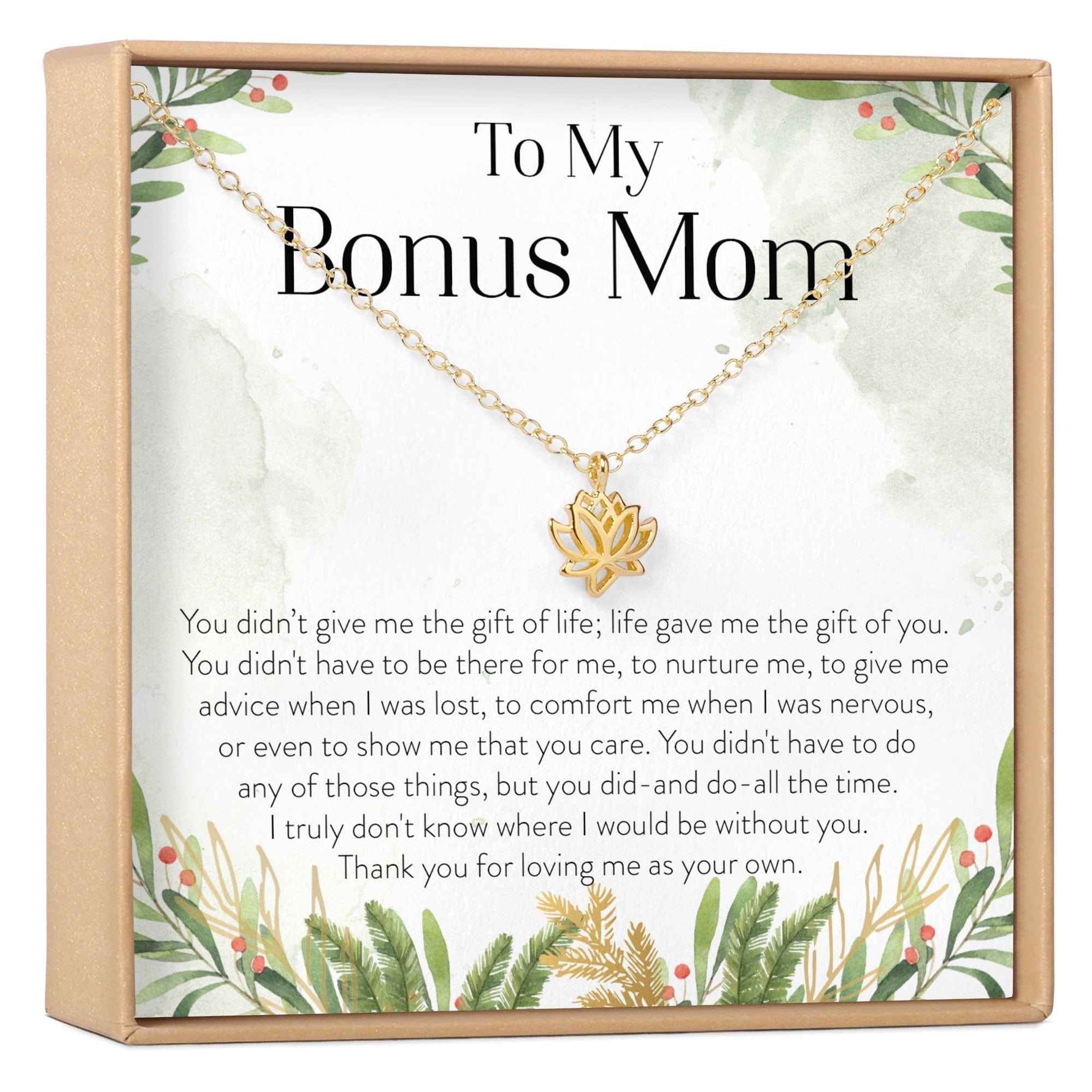 Bonus Mom Lotus Necklace