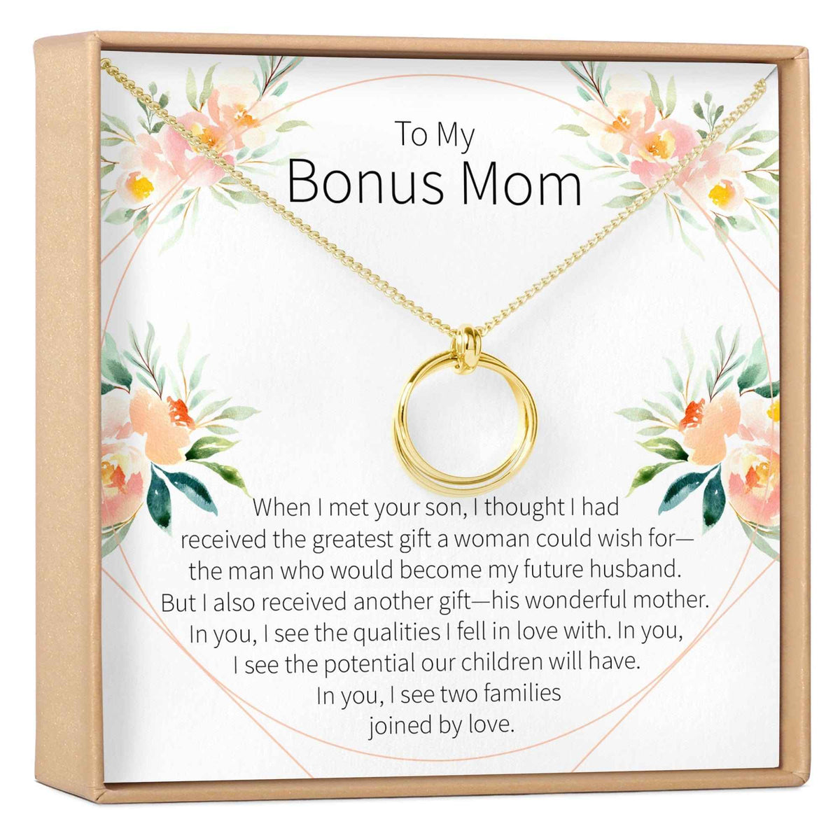 Bonus Mom Necklace, Multiple Styles